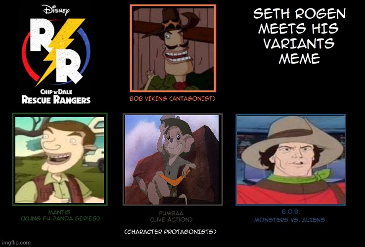 Tristan Rogers Meets His Variants | image tagged in seth rogen meets his variants | made w/ Imgflip meme maker