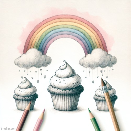Cupcakes and rainbows | image tagged in cupcakes and rainbows | made w/ Imgflip meme maker