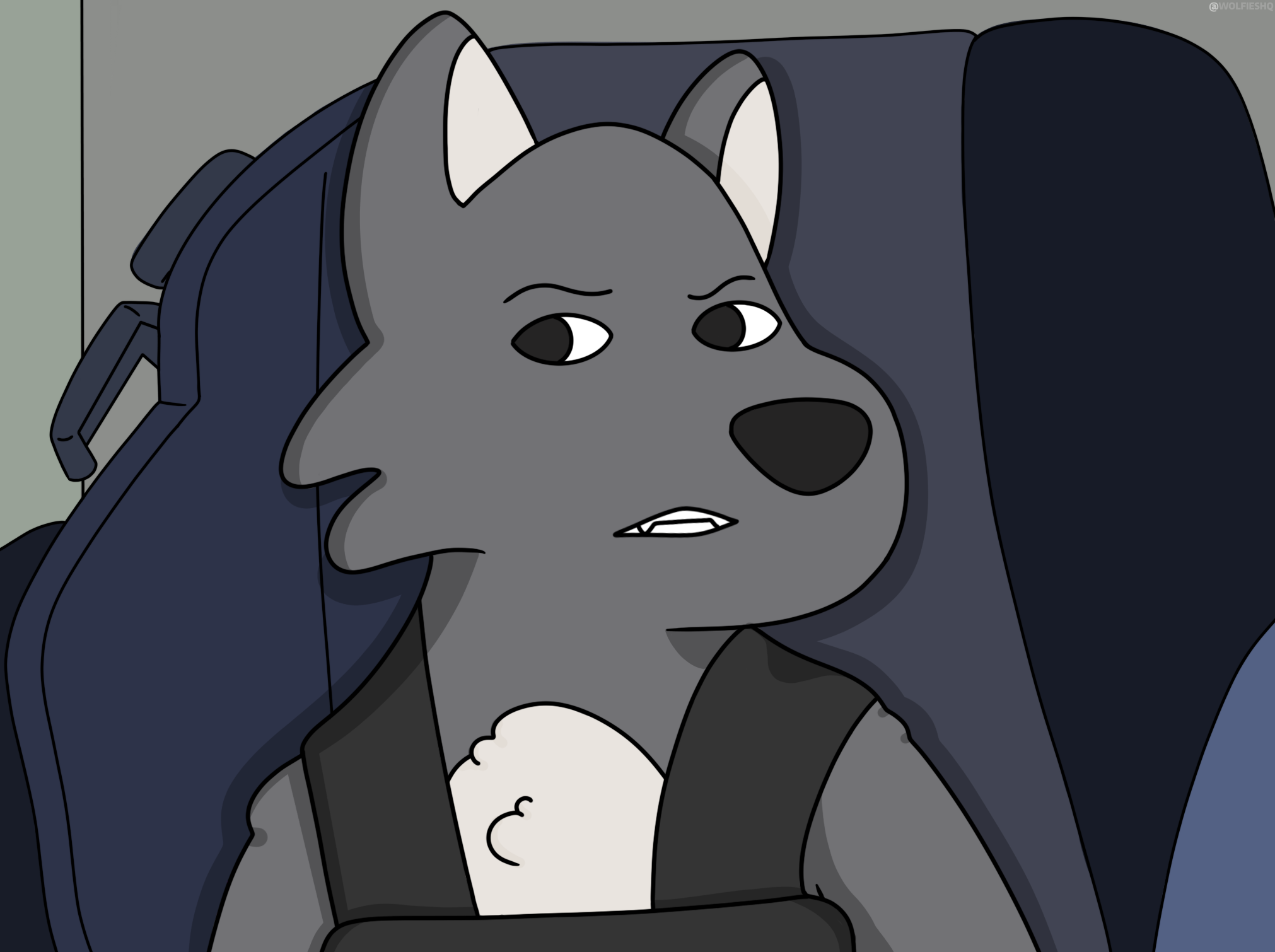 Wolfie Confused Face Meme Blank Meme Template