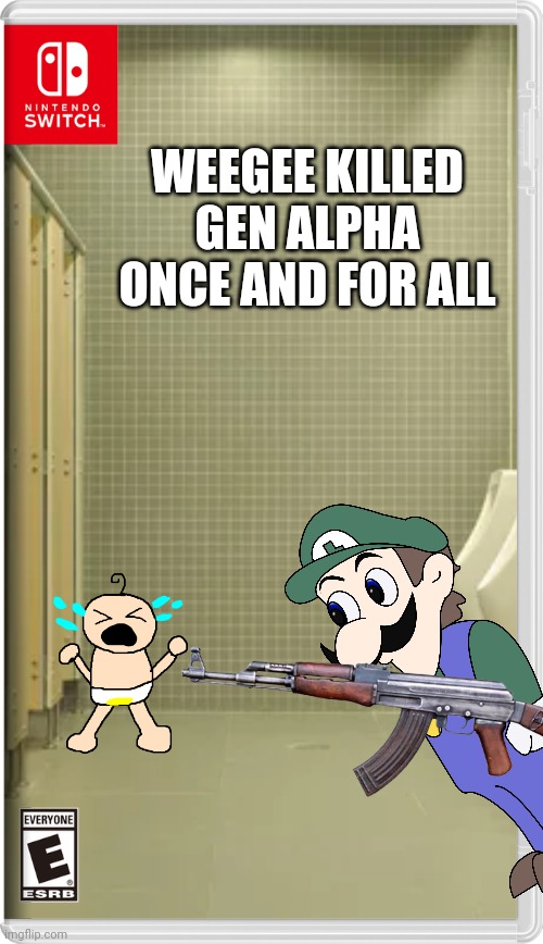 Weegee killed Gen Alpha once and for all | WEEGEE KILLED GEN ALPHA ONCE AND FOR ALL | image tagged in weegee,gen alpha | made w/ Imgflip meme maker