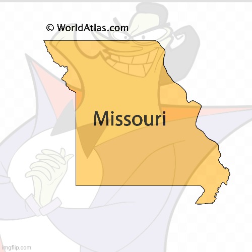 Anyone else think of this mf when they see the silhouette ofMissouri | made w/ Imgflip meme maker