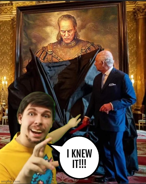 Mr Beast Game of Thrones portrait | I KNEW IT!!! | image tagged in mr beast,game of thrones,portrait,king | made w/ Imgflip meme maker