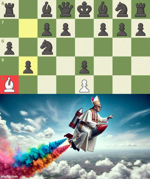 bishop chess move | image tagged in funny memes,chess | made w/ Imgflip meme maker