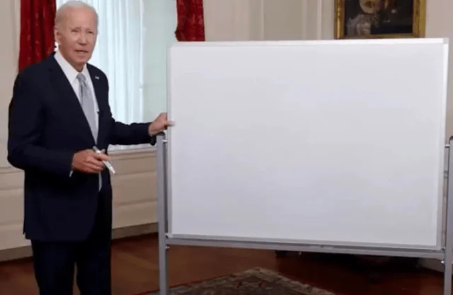 Joe Biden whiteboard Blank Meme Template