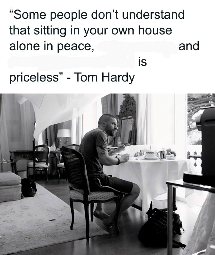 High Quality Introvert Tom Hardy Blank Meme Template