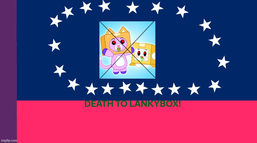 Anti-Lankybox_Confederacy Flag | image tagged in anti-lankybox_confederacy flag | made w/ Imgflip meme maker