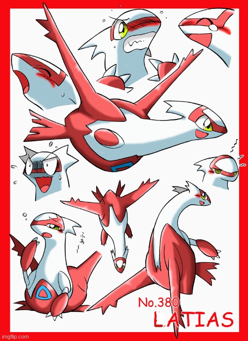 adordable | image tagged in pokemon,latias,cute | made w/ Imgflip meme maker