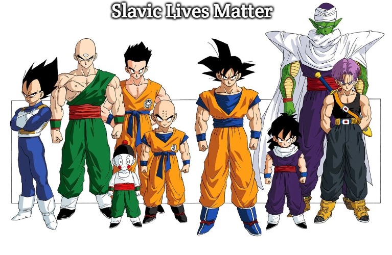 The Z fighters | Slavic Lives Matter | image tagged in the z fighters,slavic | made w/ Imgflip meme maker