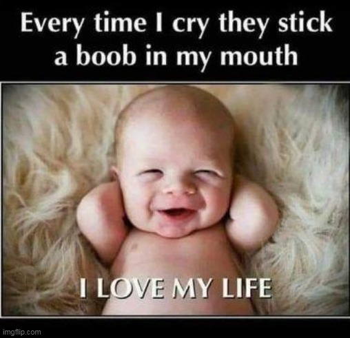 Seems like it works... | image tagged in babies,happy,life,truth,life hack,love | made w/ Imgflip meme maker