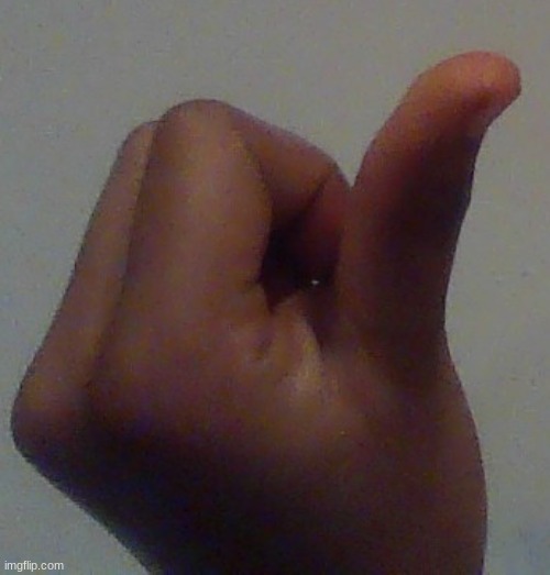 oh, and the worthless thumb. | made w/ Imgflip meme maker