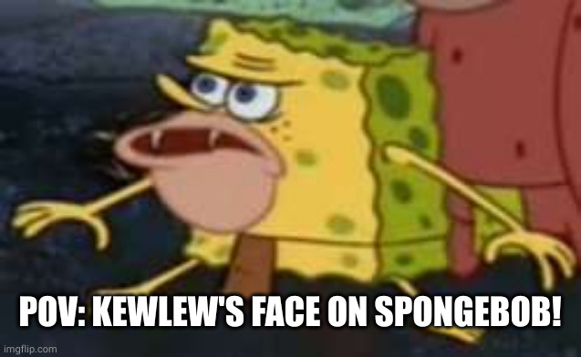 Spongegar Meme | POV: KEWLEW'S FACE ON SPONGEBOB! | image tagged in memes,spongegar | made w/ Imgflip meme maker