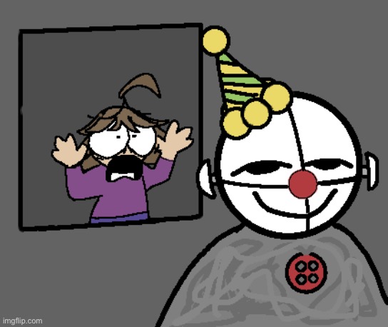 Michael when Ennard says the scooper only hurts for a moment | image tagged in yes i drew this | made w/ Imgflip meme maker