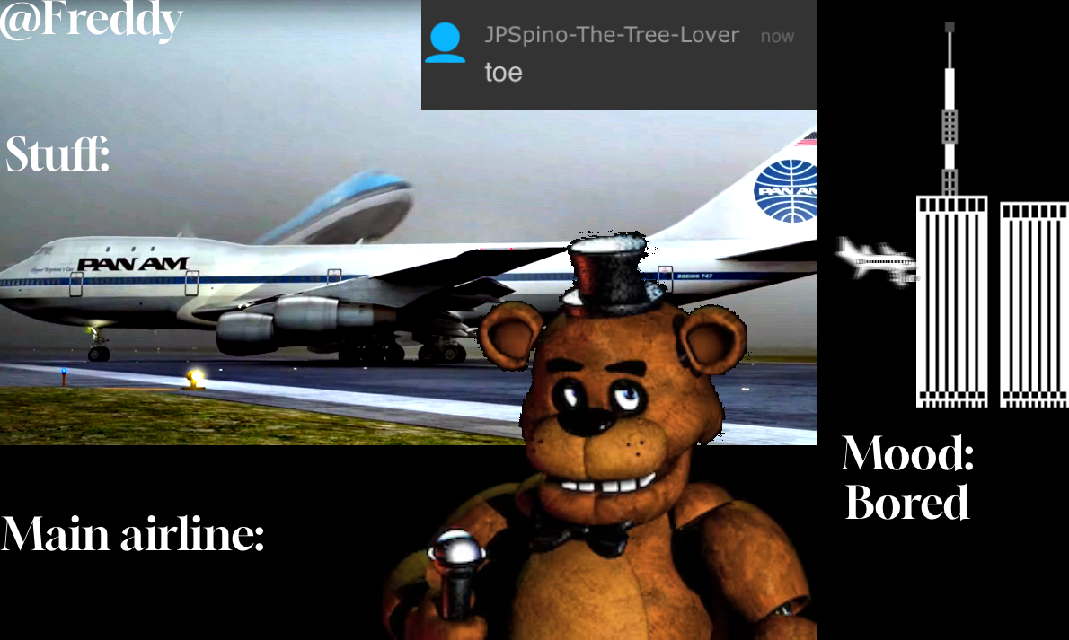 High Quality Freddy The Stupidpilot bear announcement temp Blank Meme Template