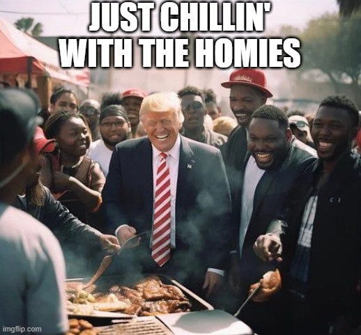 What the Liberal Media Doesn't Want You to See | JUST CHILLIN' WITH THE HOMIES | image tagged in trump,tweet | made w/ Imgflip meme maker
