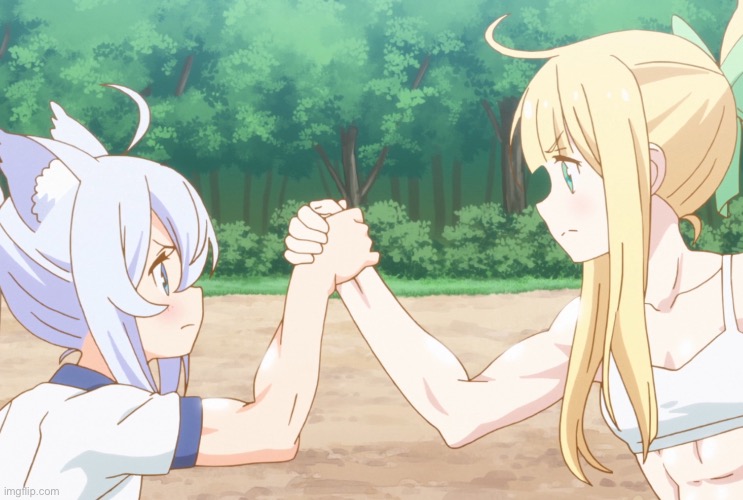 Buff Anime Girls Shake | image tagged in buff anime girls shake | made w/ Imgflip meme maker