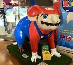 Mario offbrand Blank Meme Template
