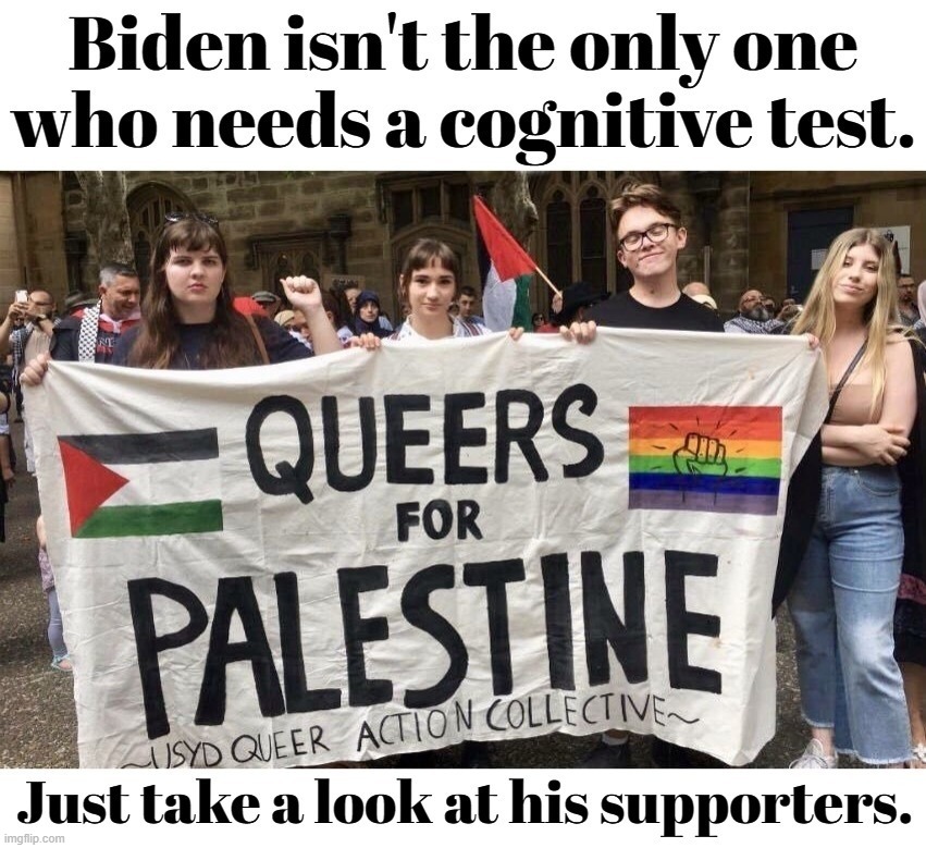 Biden isn't the only one who needs a cognitive test. | image tagged in dementia joe,cognitive dissonance,full retard,never go full retard,liberal logic,stupid people be like | made w/ Imgflip meme maker
