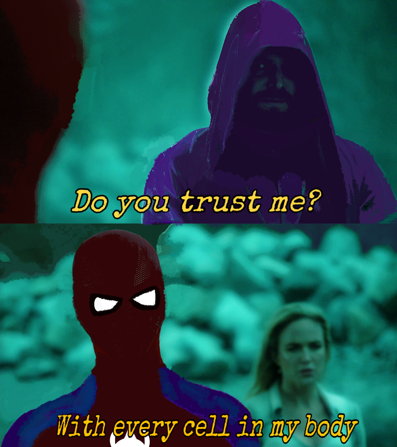 High Quality Do you trust me Spider-Man Blank Meme Template