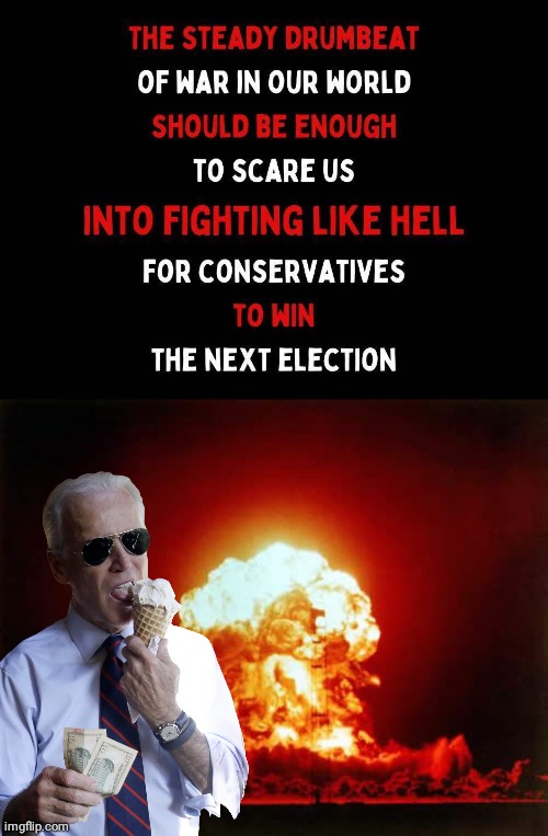 Joe Biden Nuclear war | image tagged in memes,nuclear explosion,joe biden | made w/ Imgflip meme maker
