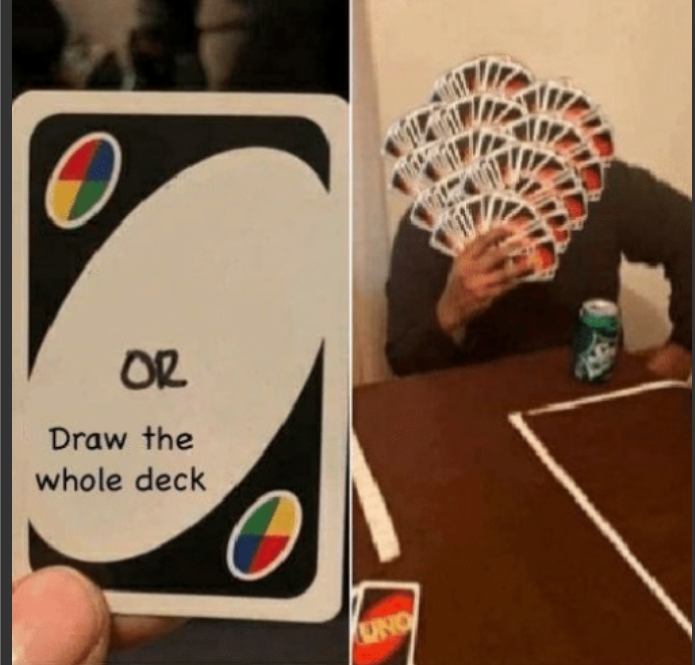 High Quality draw the whole deck text boxes fixed Blank Meme Template
