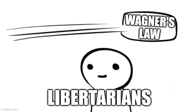 Wagner's Law is the observation that public spending increases as national income rises in *every nation in the world*. | WAGNER'S LAW; LIBERTARIANS | image tagged in over your head,libertarianism,neckbeard libertarian,big government,reality check,delusional | made w/ Imgflip meme maker