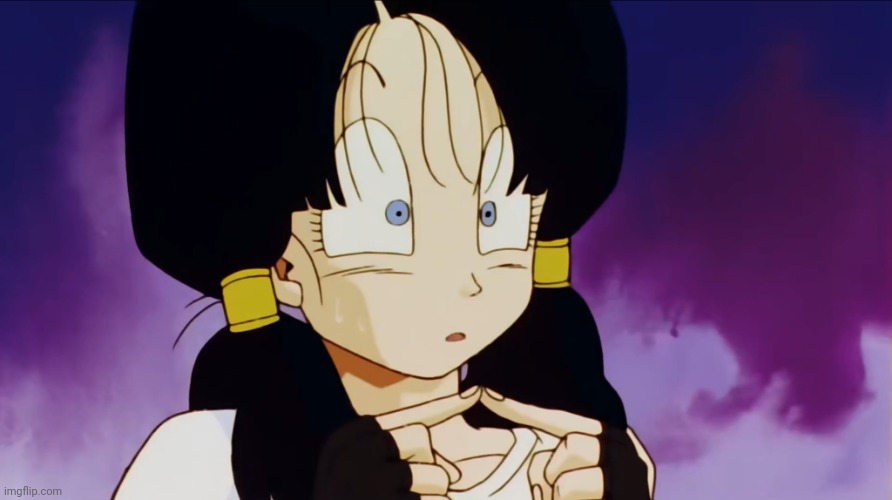 Luigi's back!?! | image tagged in shocked videl template | made w/ Imgflip meme maker