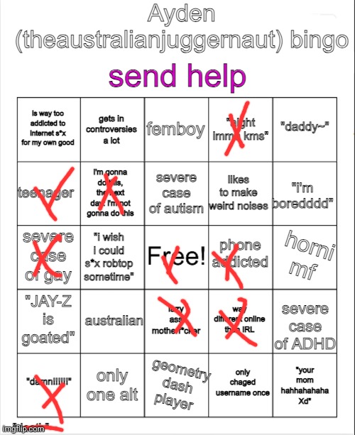 I'm not even on msmg a lot but sure | image tagged in ayden outdated bingo | made w/ Imgflip meme maker