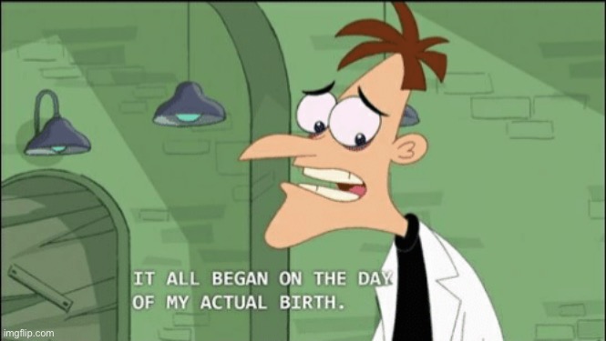 It all began on the day of my actual birth | image tagged in it all began on the day of my actual birth | made w/ Imgflip meme maker