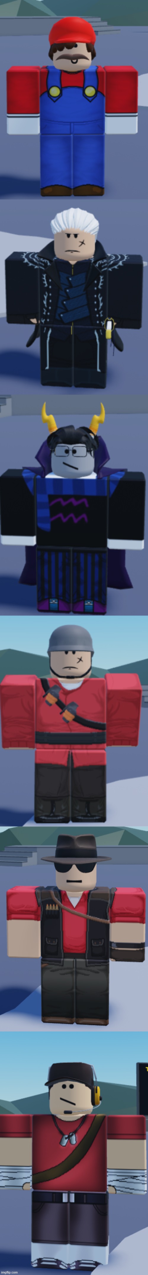 all of my roblox avatars that I made so far | made w/ Imgflip meme maker