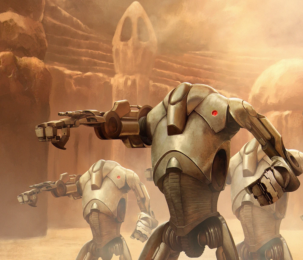 High Quality B2 Super Battle Droids Blank Meme Template