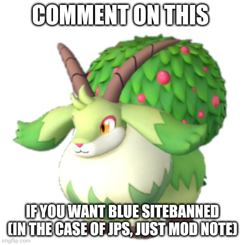 (JPSpino note: blue got site wide banned for 2 days by site mods lmfao) | COMMENT ON THIS; IF YOU WANT BLUE SITEBANNED (IN THE CASE OF JPS, JUST MOD NOTE) | image tagged in caprity | made w/ Imgflip meme maker