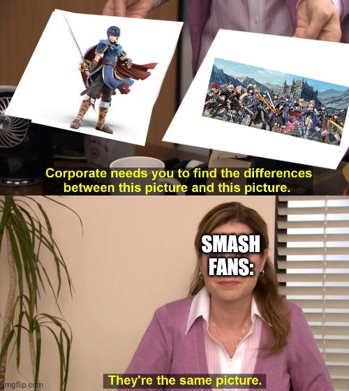 They are the same picture | SMASH FANS: | image tagged in they are the same picture,supper smash bros ultimate | made w/ Imgflip meme maker