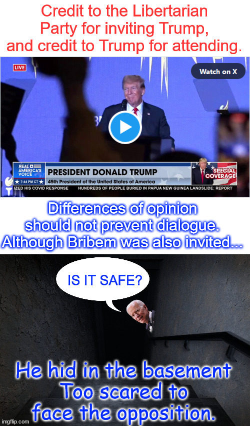 Trump is a true leader... reaching out to unite all Americans... | image tagged in dementia joe,hid in the basement,invited but was a no show,no surprise,coward joe | made w/ Imgflip meme maker