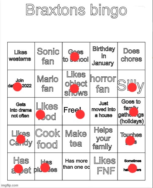 okay | image tagged in braxtons bingo updated | made w/ Imgflip meme maker