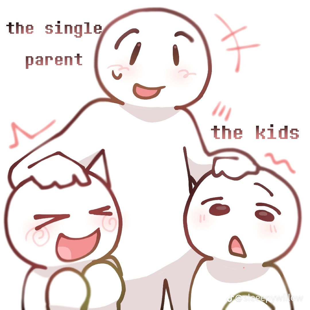 High Quality Single parent Blank Meme Template