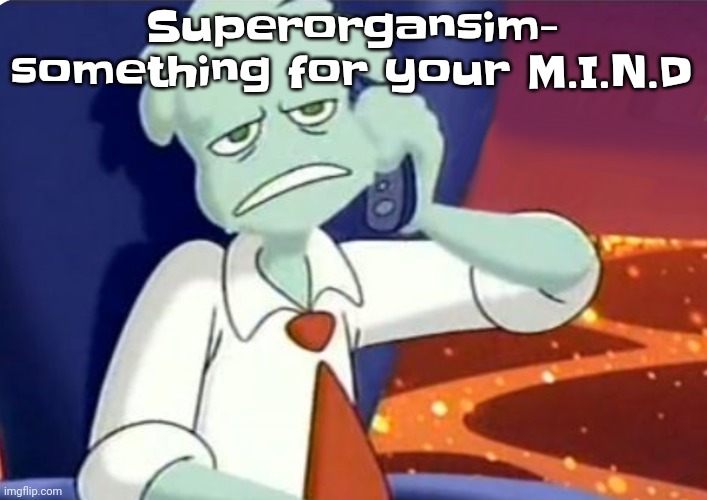Guh | Superorgansim- something for your M.I.N.D | image tagged in when the dominos pizza order | made w/ Imgflip meme maker
