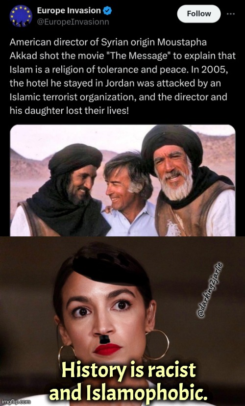 Poor guy. | @darking2jarlie; History is racist and Islamophobic. | image tagged in dictator dem,liberal logic,islamic terrorism | made w/ Imgflip meme maker