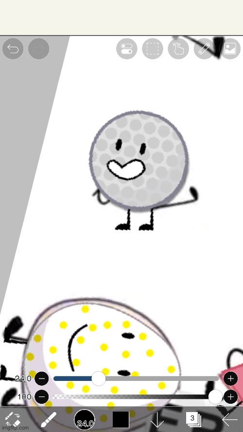 I can't unsee Golf Ball with arms | made w/ Imgflip meme maker