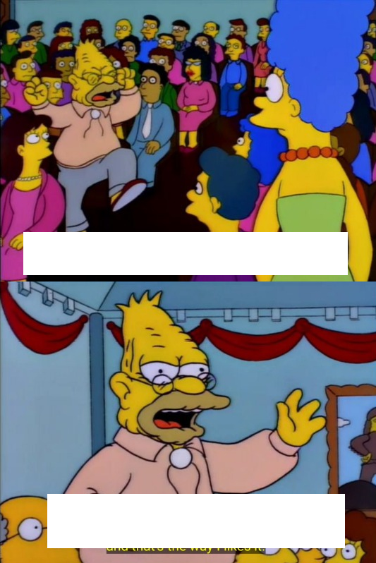 High Quality simpson abe devil tool Blank Meme Template