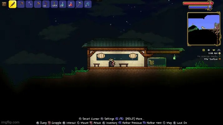 Dynasty Wood house I made! | image tagged in terraria,gaming,video games,nintendo switch,screenshot | made w/ Imgflip meme maker