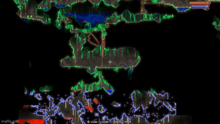 Perfect base area in DontDigUp | image tagged in terraria,gaming,video games,nintendo switch,screenshot | made w/ Imgflip meme maker