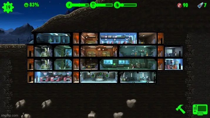 My Fallout Shelter vault | image tagged in fallout shelter,gaming,video games,nintendo switch,screenshot | made w/ Imgflip meme maker