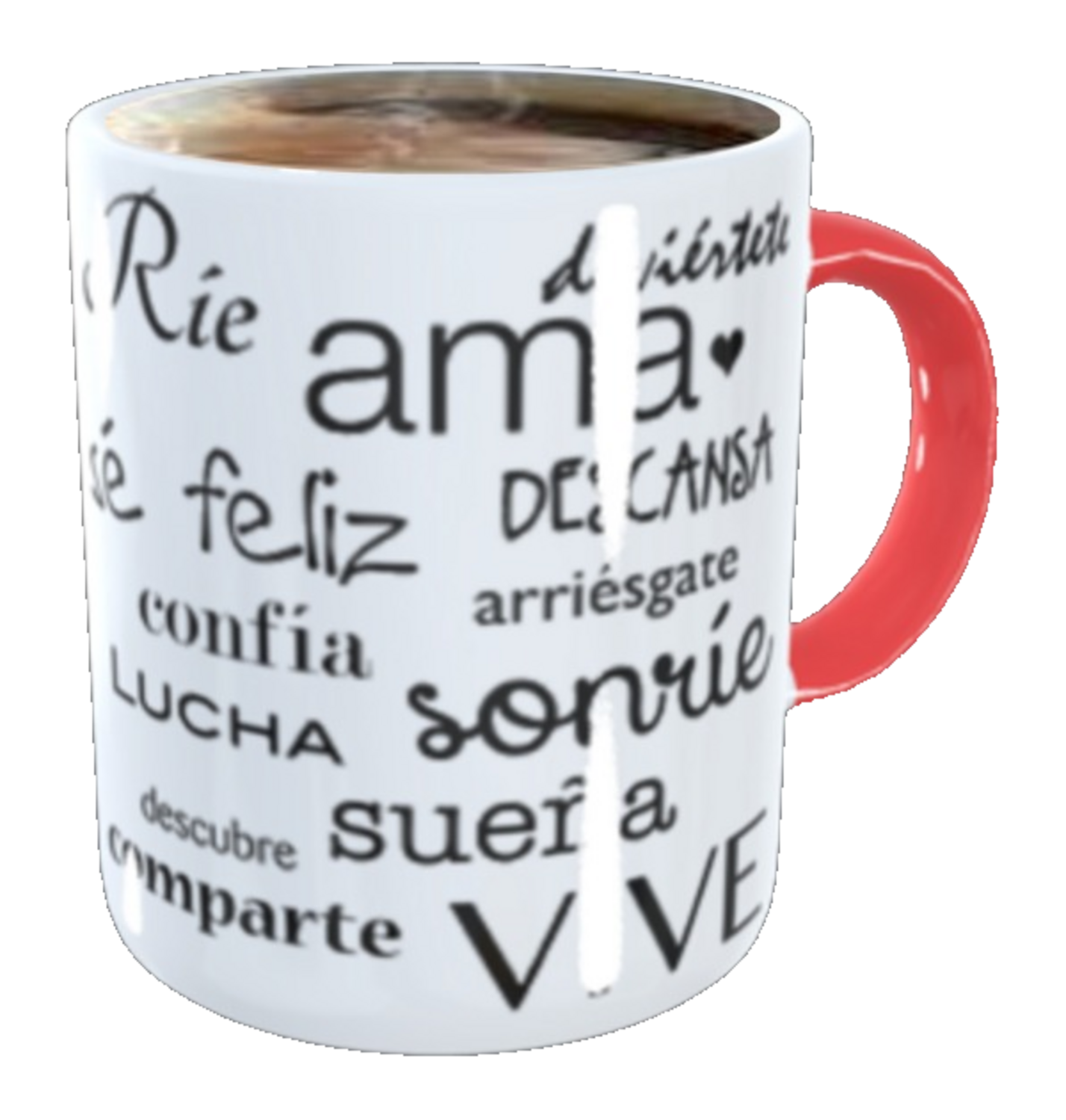 High Quality Taza de café feliz motivacional Blank Meme Template