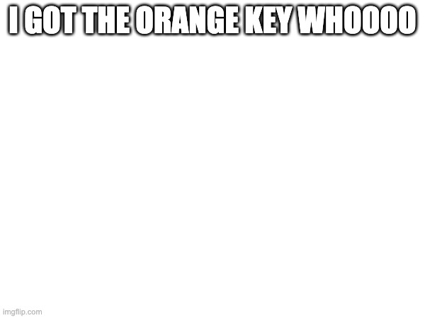 I GOT THE ORANGE KEY WHOOOO | made w/ Imgflip meme maker