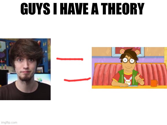 Blank White Template | GUYS I HAVE A THEORY | image tagged in blank white template | made w/ Imgflip meme maker