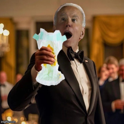 joe biden dirty diaper | image tagged in joe biden,dirty diaper | made w/ Imgflip meme maker