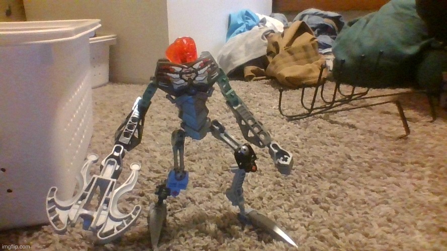 I call this Bionicle creation the "Superior Soldier". Superiors are a made up alien race that are all cybernetic organisms | made w/ Imgflip meme maker
