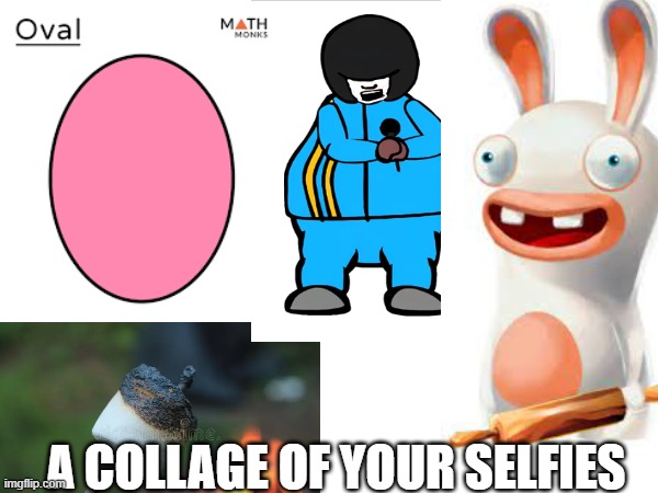 A COLLAGE OF YOUR SELFIES | made w/ Imgflip meme maker