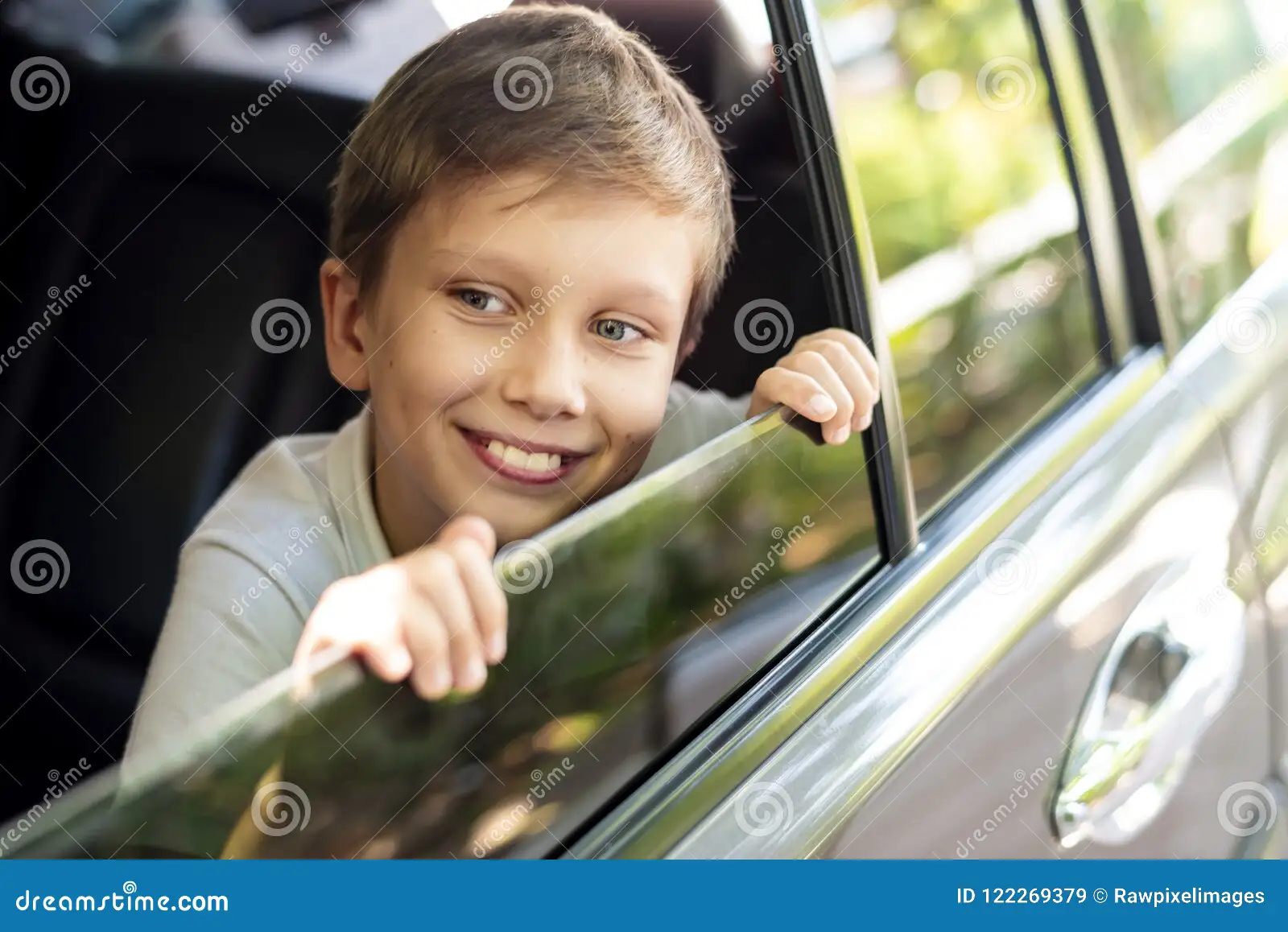 Kid Looking Out Car Window Blank Meme Template