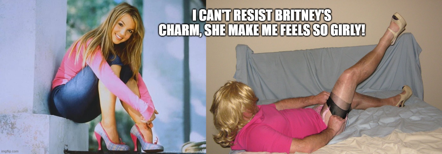 Girly for Britney! Blank Meme Template